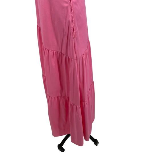 Lilly Pulitzer Lucilyn Dress Maxi One Shoulder Tiered Confetti Pink Size 16 - Picture 9 of 15